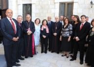 La Presidenta de la FPSC asistió a la recepción que se realizó como homenaje de despedida a Claudette Habesch, Secretaria General de Caritas Jerusalén